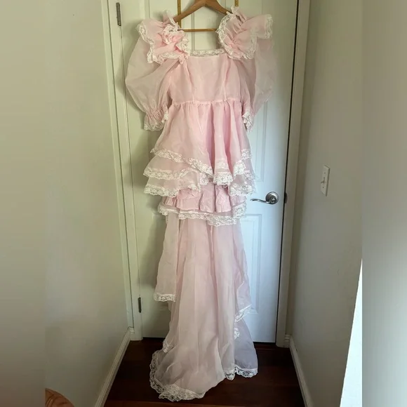 Selkie Duchess Sugarfrill Dress in Baby Soft Pink size Small - Picture 7 of 14